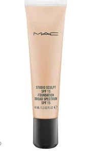 MAC Studio Sculpt Foundation NW43 SPF15 1.3oz / 40ml Full Size Cream Makeup New - Picture 1 of 1