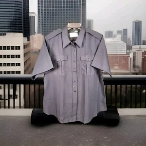FLYING CROSS Navy Uniform Shirt F1 154R6686 Women's SS Size 50 NWOT Button Front - Picture 1 of 8