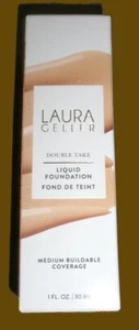 LAURA GELLER DOUBLE TAKE LIQUID FOUNDATION MEDIUM BUILDABLE COVERAGE 1 OZ NEW - Picture 1 of 5