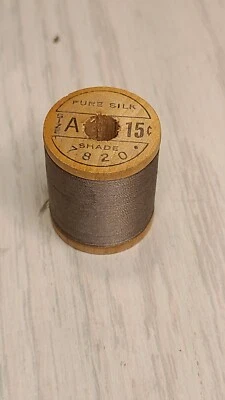 Hilo de seda vintage Belding Corticelli 7820 seda/hilo mosca/madera/talla A 50 años Foto 1 de 3
