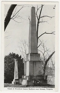 Vintage Postcard Orange VA Virginia Tomb of President James Madison  - Picture 1 of 2