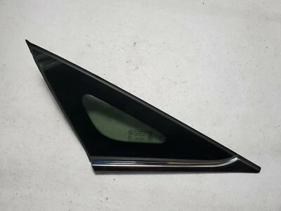 2011 - 2014 Hyundai Sonata Drivers (LEFT) Quarter Glass (OEM) w/ Chrome Strip - Image 1 of 4