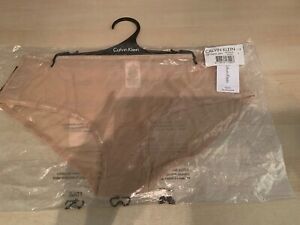 Calvin Klein Womens Hipsters Beige Size L New