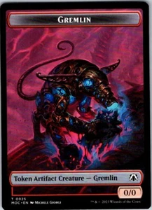 Magic the Gathering Gremlin Treasure Token March of the Machine Commander MTG - Picture 1 of 2