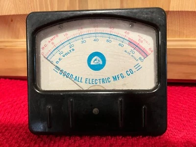 Meter 0-64 D.C. Amp Range GOOD-ALL Mechanical Electric Vintage - Image 1 of 2
