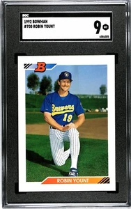 1992 Bowman #700 Robin Yount SGC 9 MINT - Picture 1 of 2