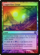 Copperline Gorge FOIL Scars of Mirrodin NM Land Rare MAGIC MTG CARD ABUGames