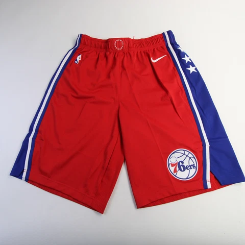 Philadelphia 76ers Nike NBA Authentics Game Shorts Men's Red Used Cover