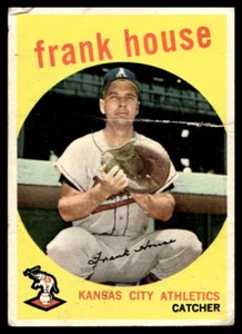1959 Topps #313 Frank House Kansas City Athletics pliegue de bajo grado - Imagen 1 de 2