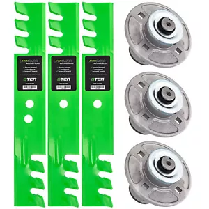 Deck Spindles & Toothed Blades Kit for Gravely ZT 1840 1540 1640 1844 2552 - Picture 1 of 8
