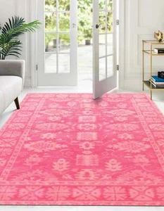 Hand-Tufted Wool Overdyed Rug, Pink | Vibrant & Stylish Area Rug for Adding a Mo - Picture 1 of 10