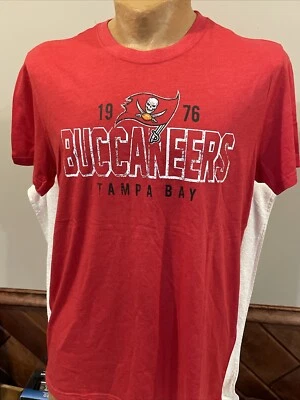 SWEET Tampa Bay Buccaneers Men's Sz Lg NFL Team Apparel Red T-Shirt, NEW&NICE! - Image 1 of 4