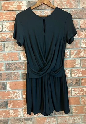 She Sky Black Boho Chic Stretch Romper Size S Foto 1 de 4