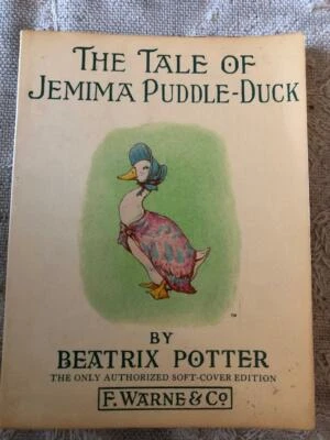 Beatrix Potter The Tale of Jemima Puddle-Duck ~ F. Warne & Co ~ Copyright 1908   Foto 1 de 4