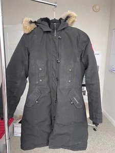 Canada Goose Women's Size S Kensington Parka Coat - Navy Blue - Picture 1 of 6