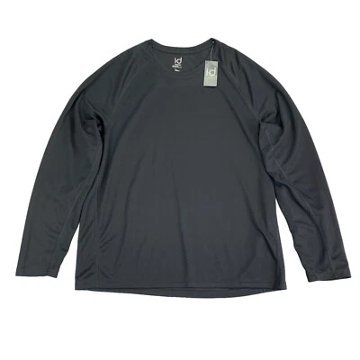 Ideology Mens RapiDry Moisture-Wicking Mesh Long Sleeve T-Shirt Black L - Image 1 of 4