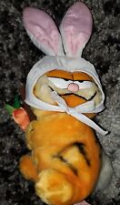 VTG. Garfield Cat with Easter Bunny Ears Here Rabbit Stuffed Toy Dakin 1981 D1