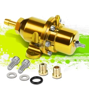 FOR HONDA ACURA DOHC B16 B18 F20 REPLACE ADJUSTABLE FUEL PRESSURE REGULATOR GOLD - Picture 1 of 5