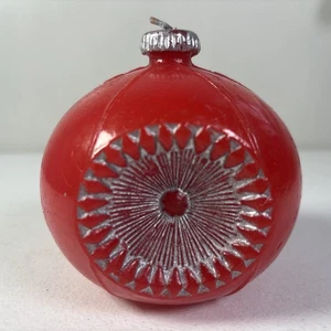 Candela ornamento albero di Natale rosso Hallmark vintage - Foto 1 di 5