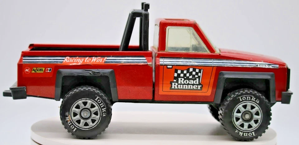 Tonka Chevrolet Pick Up Truck Red Road Runner Racing To Win - Image 1 of 4