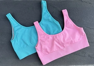 Ivivva by Lululemon Girls Sports Bra size 14 Fly Tech Longline Bra Lot of 2 - Picture 1 of 7