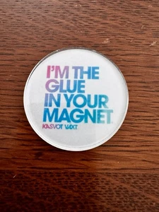 Phish Magnet Kasvot Vaxt Round White Glue In Your Magnet Halloween Vegas 2018 - Picture 1 of 3