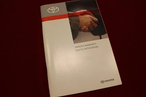 2012 TOYOTA CAMRY 0WNERS WARRANTY, RIGHTS NOTIFICATION BOOKLET, 56 PAGES, NEW - Picture 1 of 4