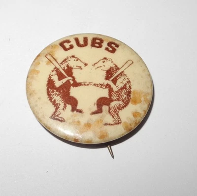 1932 Baseball Chicago Cubs National League Champions World Series Souvenir Pin - Image 1 of 2