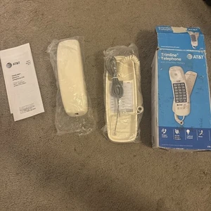 at&t trimline 210 corded home phone, no ac power required, improved... - Zdjęcie 1 z 2