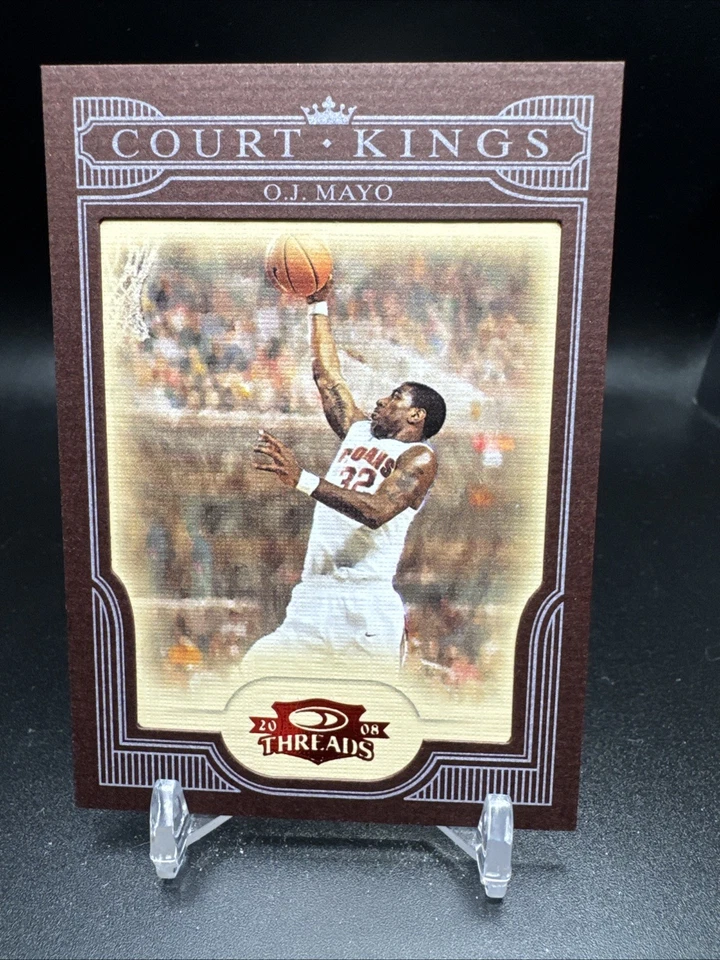 2008 Donruss Threads Diamond Kings Framed Red #DK-55 O.J. Mayo /100 - Image 1 of 2