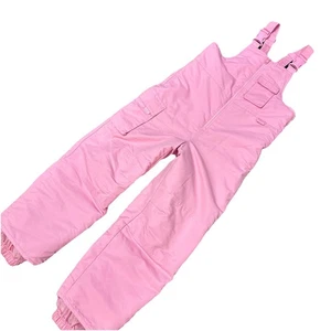 Cherokee Snow Bib Overalls Girls Youth Medium 10/12 Pink Insulated Ski Pants - Picture 1 of 9