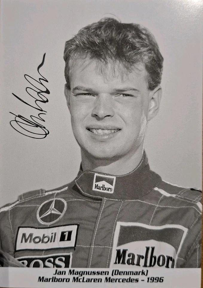 Autogrammkarte Jan Magnussen McLaren Mercedes 1996 - Bild 1 von 1