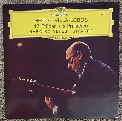 Heitor Villa-Lobos 12 Etüden Deutsche Grammophon 2530 140 LP Album Record - VG++ - Image 1 of 4