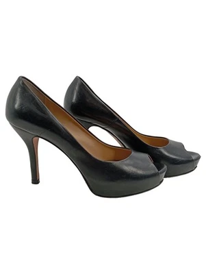 Bagatt Décolleté Donna Nere Eleganti Peep-toe in Pelle (EU 40) - Immagine 1 di 4