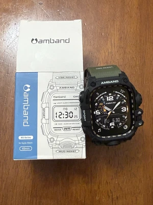 AMBAND M3 49mm Army Green Rugged Case with Band for Apple Watch Military Grade - Image 1 of 4