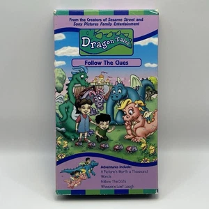 Dragon Tales Follow the Clues VHS 2000 Video Tape PBS Kids Show Workshop Cartoon - Picture 1 of 7