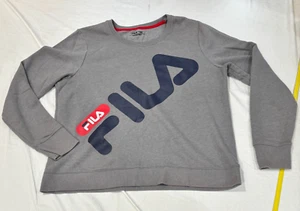 FILA Spell Out Sweat Shirt Gray Boy's Size XL Long Sleeve Crew Neck - Picture 1 of 6