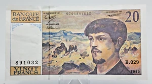 FRANCE BANKNOTE  P-151  20 FRANCS 1990 circulated - Picture 1 of 2