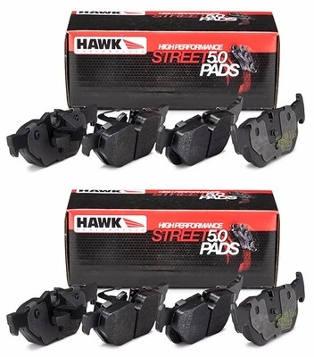 HAWK HPS 5.0 2014-2016 CHEVROLET CHEVY CORVETTE BASE C7 FRONT + REAR BRAKE PADS - Image 1 of 3