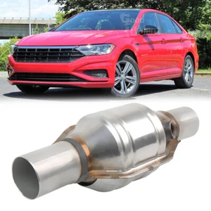 2" Inlet/Outlet Catalytic Cat Converter Heat Shield For VW Jetta 2.0L Golf 1.8L - Picture 1 of 14