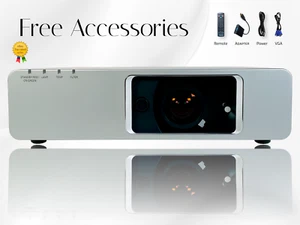Summer Nights and Outdoor Flicks - 3LCD Projector 3500 Lumens Full HD 1080p WXGA - Picture 1 of 15