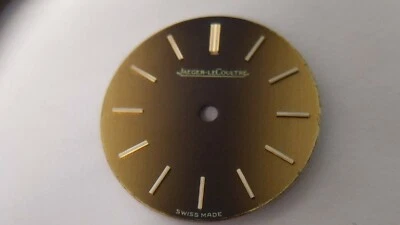 Jaeger Lecoultre DIAL 19069 ROUND Gold/Brown approx 20mm diameter, feet at 5 o'c - Image 1 of 4