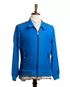 Kiton Napoli $ 1.950 Neu mit Etikett blaue Polyester leichte Jacke XL (54 IT) - Bild 1 von 5