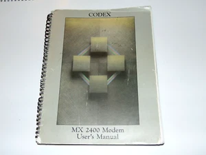 CODEX - MX 2400 Modem - 1987 - User Manual - Vintage Anleitung - Bild 1 von 2
