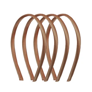 Motique Accessories Thin Headbands for Women Solid Satin 4 Pack - Picture 1 of 22