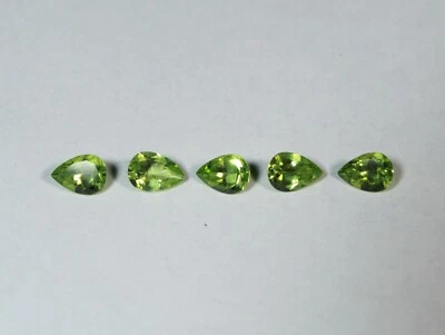 优质 5x7 毫米梨 PERIDOT 宝石天然 — 第 1/3 张图片