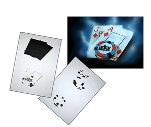 AS-069 Poker step by step stencil template acryl airbrush spray wall paint - Picture 1 of 1