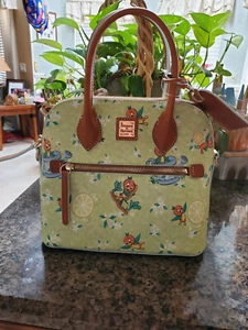 2022 Disney Parks Dooney & Bourke borsa arancione fiore e giardino REALE - Foto 1 di 2