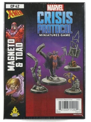Marvel Crisis Protocol Magneto & Toad Character Pack Miniatures Game New X-Men - Image 1 of 3