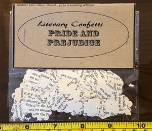 Confetti Pride and Prejudice Wedding Literary Handmade Middle Before I knew - Picture 1 of 3